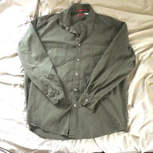 Levi Green Denim Shirt w/ Metal buttons